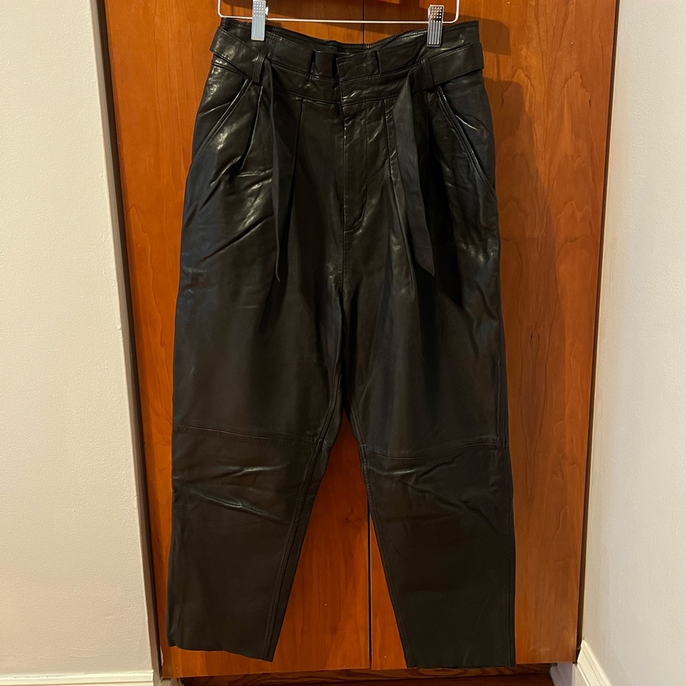 Free People Leather Pants